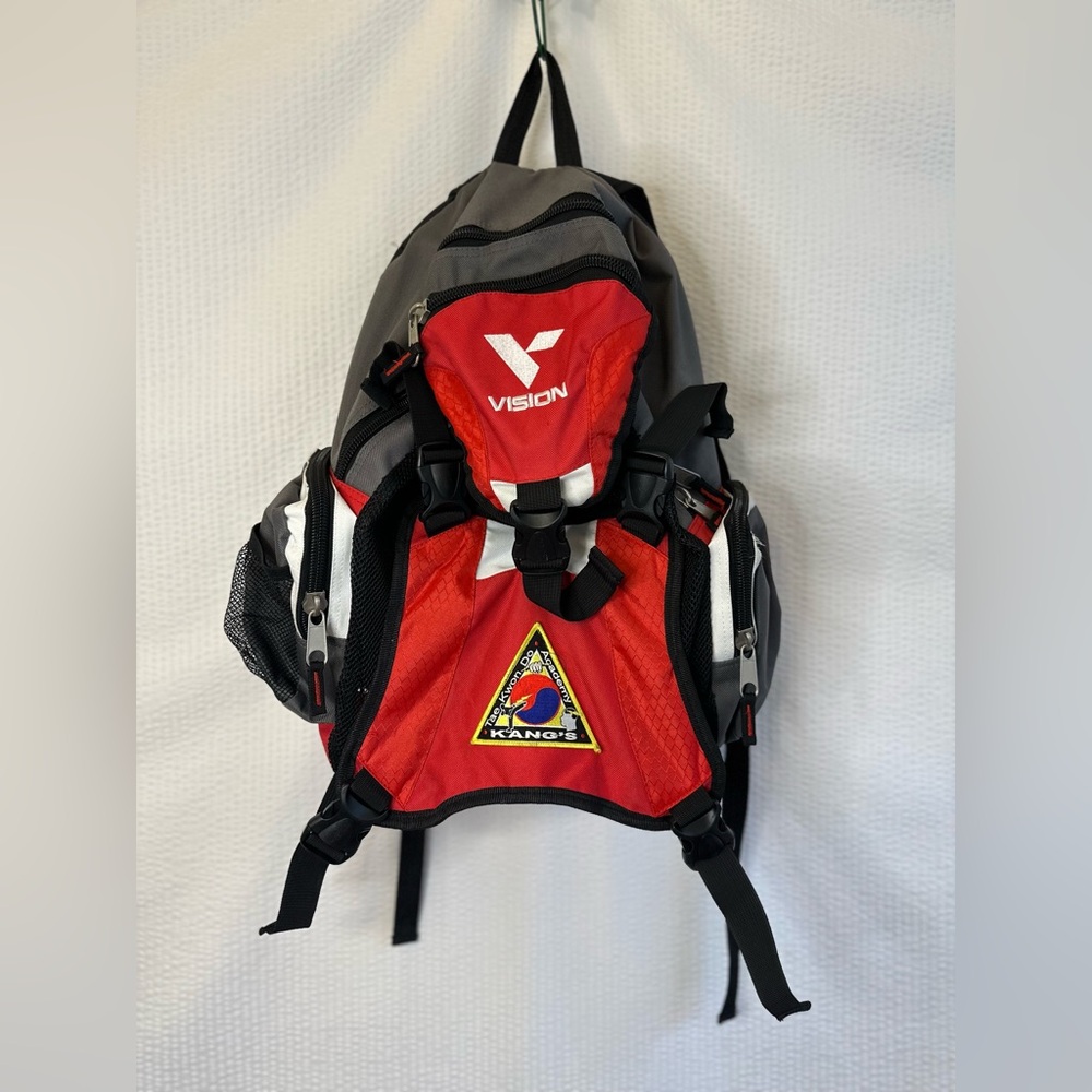 VISION Taekwondo Martial Arts Gear Backpack Red Black Karate Equipment Bag